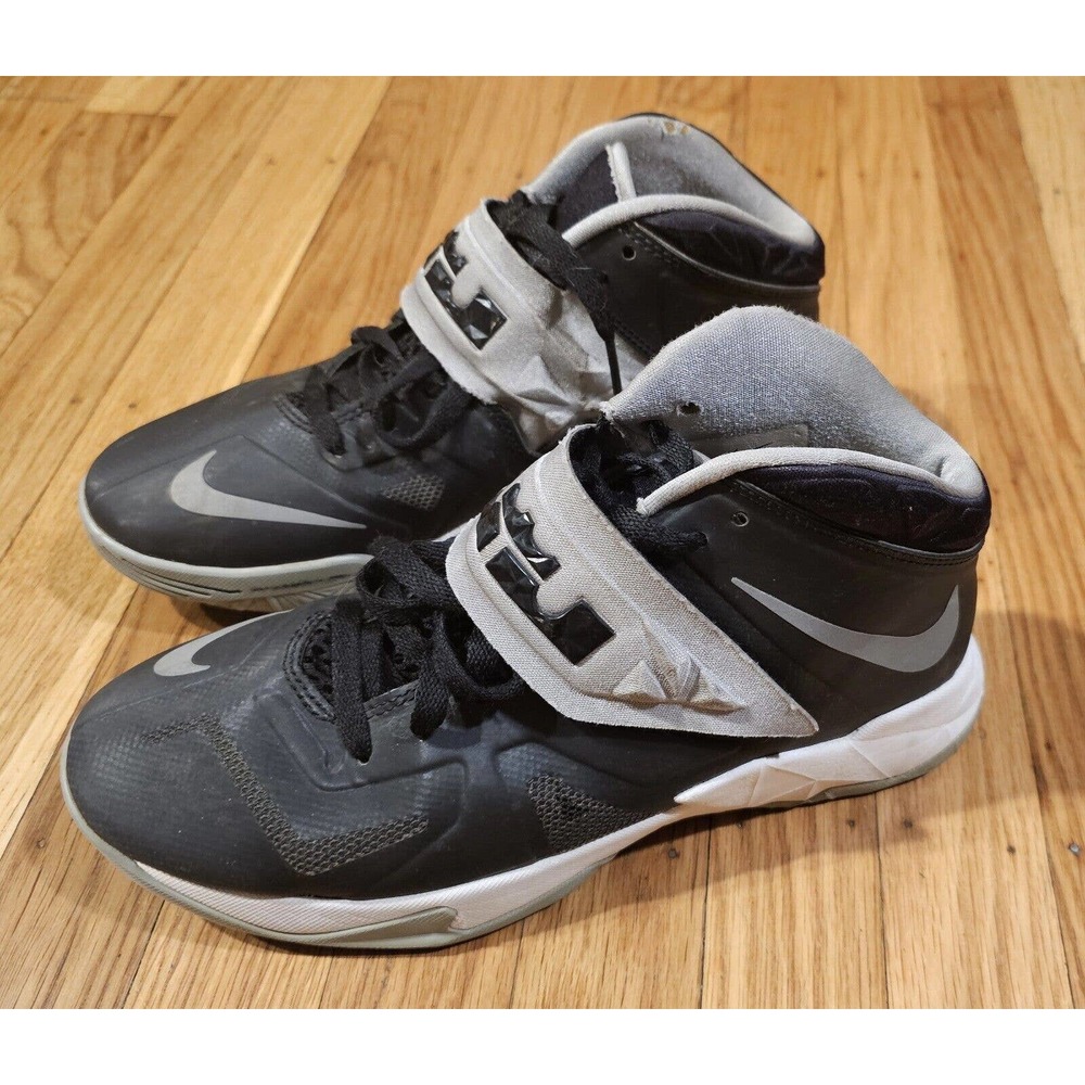 Nike Zoom Soldier VII Lebron James Blk/Gry Basketball Shoes - Size 7Y